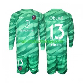 Maillot/Tenue Atlético Madrid Jan Oblak 13 Gardien Enfant Exterieur Vert 2023/2024 Manche Longue